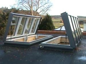 Electronically Operated Lift Top Glazed Rooflights